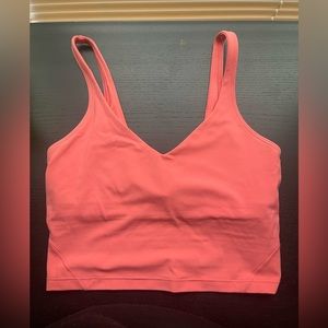 Lululemon coral align crop top size 6